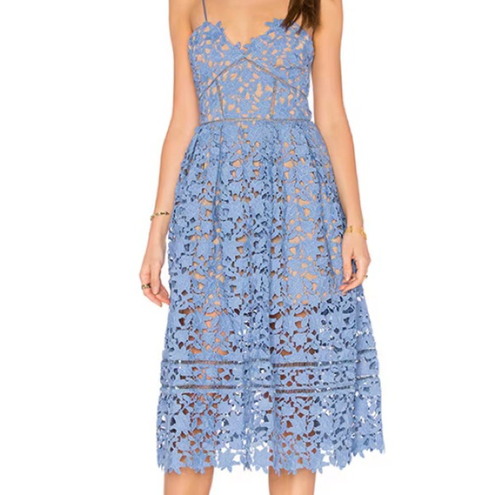 Self-Portrait Azalea midi dress